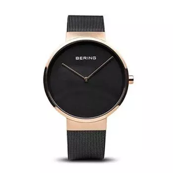 BERING аналоговые кварцевые классические коллекционные часы с ремешком из нержавеющей стали и сапфировым стеклом. Подлинный импортный продукт. Внутренняя гарантия 3 года. Сапфировое стекло. розового золота