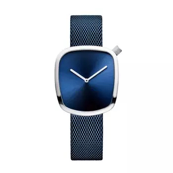 BERING аналоговые кварцевые классические коллекционные часы с ремешком из нержавеющей стали и сапфировым стеклом. Подлинный импортный продукт. Внутренняя гарантия 3 года. Сапфировое стекло. серебряный