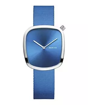 BERING Men s & Women s (Unisex) Quartz Watch Sky Blue Stainless Steel Mesh Strap 18034-308 Genuine Imported Product 3 Year Internal Warranty Sapphire