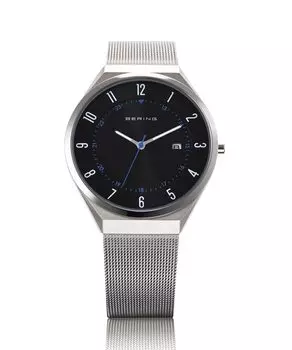 BERING Ocean Forest Japan Limited 500 шт. Синий ремешок из нержавеющей стали с сеткой Japan Limited Подлинный импортный продукт 3 года внутренней гарантии Сапфир