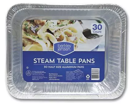 Berkley Jensen Full Size Steam Table 15 725513764 Pans, ct.