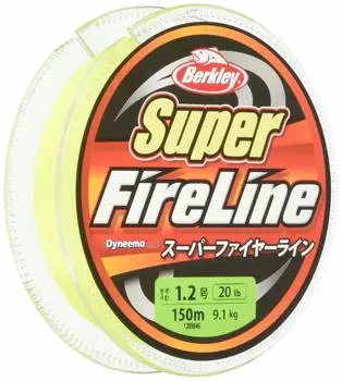 Berkley Super Fire Line 150m Green PE Line 0.8/12lb Line/Super зелёный