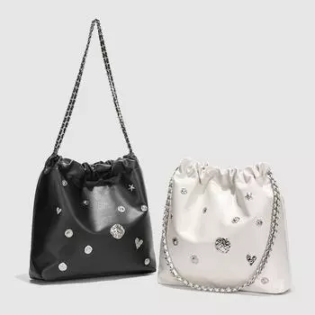 Berlin Night Tote Bag Women s Fashion Korean Style Bag Chain Bag Commuter Shoulder Bag