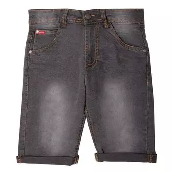 Детские джинсовые шорты-бермуды из стираного денима CHEVIGNON 6 ans темно серый
