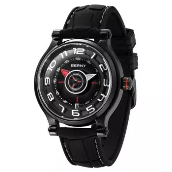 BERNY Watch Mechanical Watch Watch Автоматические и ручные часы Miyota 8215 Многофункциональный календарь Светящиеся стрелки Выставочная задняя крышка 5ATM