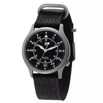 BERNY Watch Мужские часы Часы Часы Титановые часы Японский кварцевый механизм Sweep Second Титановые аналоговые кварцевые часы Водонепроницаемость до 5 АТМ Изготовлены из чёрный