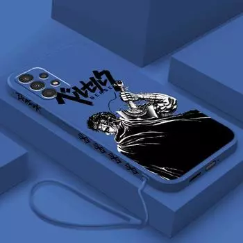 Берсерк комиксы аниме для Samsung A72 A54 A53 A52 A42 A34 A32 A25 A24 A23 A22 A15 A14 A13 A12 чехол для телефона с жидкой левой веревкой Samsung A15