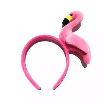 Bertpol Life Four Cuts Amusement Park Party Headband, Pink Flamingo, 1 Piece