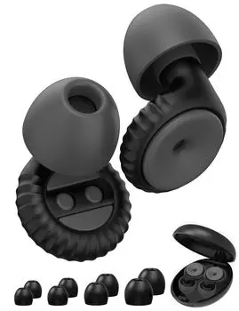 Беруши для хорошего сна, шум 35 дБ для живых ушей, изготовленные из вкладышей L, футляр для хранения, в комплекте Elowen Sleeping, Washable, Insulation, Sleep, Goods,