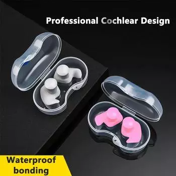 Беруши для плавания Профессиональные водонепроницаемые спиральные силиконовые беруши Оборудование для плавания Беруши для дайвинга