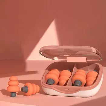 Беруши для сна Шум сна Высокий шум Слуховой шум Храп Чехол для хранения в комплекте [2 пары / Дизайн в форме зонтика] Товары, Отмена,