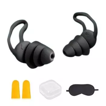 беруши для сна живые беруши шумоподавление Спите спокойно Полностью звукоизолированный самолет [набор из 5 предметов для путешествий! (2 пары берушей + 1 пара