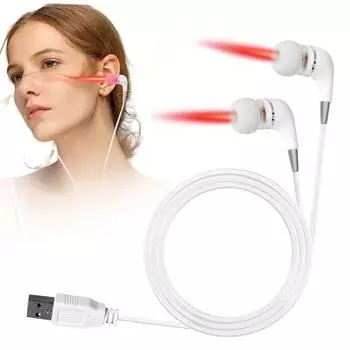 Беруши для ушей от шума в ушах, беруши Infrapeace Red Light, устройство для облегчения шума в ушах, остановите шум в ушах One Size