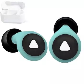 Беруши для ушных вкладышей тихий священный гибкий силикагель многоразовый и удобный для хранения футляр для живого сделанный из футляра для хранения хороший сон зеленый сон,