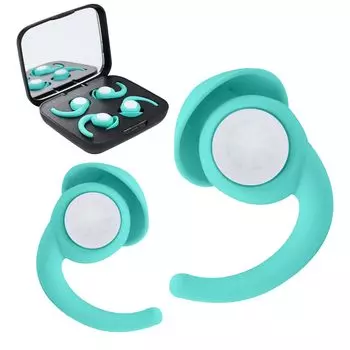 Беруши для звука Шум Ухо Хороший сон Шум 32 дБ 2 пары светло-зеленый сон, силикон, изоляция, отмена, заглушки, сон, товары, контрмера,