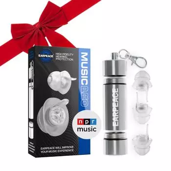 Беруши EarPeace Music PRO для прослушивания музыки в прямом эфире Легкие и безопасные 2 шт. из 6 Защита органов слуха во время концертов и высокий уровень звукоизоляции красный