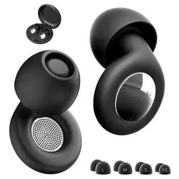 Беруши GONDMAX для полноценного здорового сна Хороший хороший сон Шум Шум Храп Работа Изготовлены из Ultra Включает в себя хранение Черный размер x 1 комплект Спать,