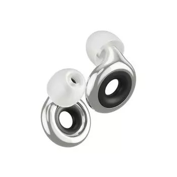 Беруши Loop Experience 2 Plus Сертифицированная защита органов слуха для живой музыки, спорта, ночной жизни, шумоподавляющие беруши с отношением сигнал/шум 17 дБ, беруши для живых выступлений серебряный