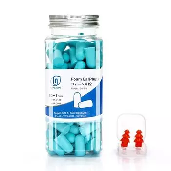 Беруши LYSIAN из мягкой пены 60 пар Беруши для защиты от шума Без кода Учеба/Сон/Строительная площадка озерно-голубой