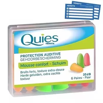 Беруши Quies из резиновой пены, 6 пар от Quies
