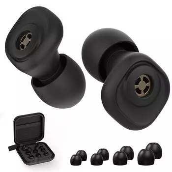 Беруши Quietide Live 23 дБ [Оригинальные беруши с металлическим фильтром] Шумоподавление при прослушивании музыки в прямом эфире Снижают уровень шума на работе и облегчают гиперакузию Поставляется с 4