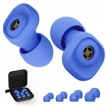 Беруши Quietide Live 23 дБ [Оригинальные беруши с металлическим фильтром] шумоподавление музыка в прямом эфире Снижают уровень шума на работе и облегчают гиперакузию Поставляется с 4