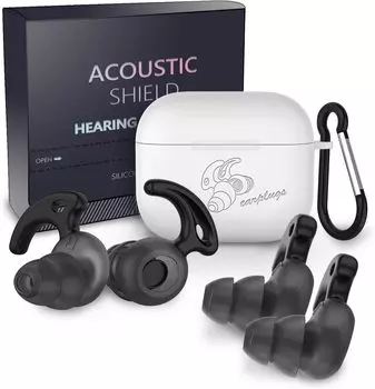 Беруши Sleep Pro для 2 звуков Шум Шум Шум Высокая звукоизоляция 3-го этажа Для многоразовых шумоподавляющих берушей [Рекомендуется 2024] Сон,