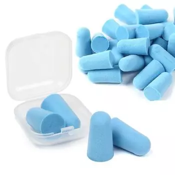 Беруши VERISSY [100 комплектов] (200 штук)] Большой набор Предотвращает порчу благодаря небольшой упаковке Одноразовый и гигиеничный Поставляется с 1 футляром для переноски