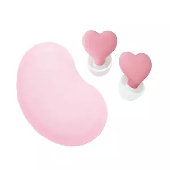 Беруши звуковые Беруши в форме сердца С футляром силиконового типа розового цвета SP-2010-P