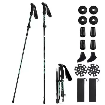 Besince Trekking Set of 7 Ultra Trekking Aluminum Trekking Walking Mountain Climbing Light Mountain Climbing Подходит для высоты Outdoor Poles, 2 шт.