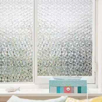 Бесклеевая матовая стеклянная пленка ванная комната дверь ванная комната окно конфиденциальность затенение светопропускание статическое электричество 30x100cm