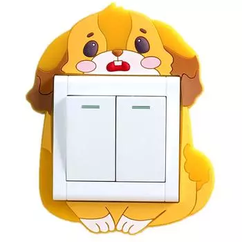 Бесклеевая светящаяся наклейка на выключатель света, защитная наклейка на розетку, бесклеевая светящаяся наклейка на моющуюся стену, антипригарная наклейка