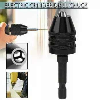 Бесключевой сверлильный патрон с шестигранным хвостовиком 1/4, быстросменный адаптер, адаптер для дрели