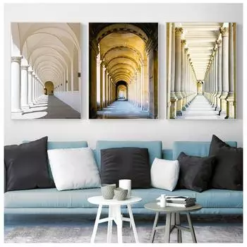 Бесконечная галерея в скандинавском стиле, картина маслом, философский плакат и печать для гостиной 21cm30cm NoFrame