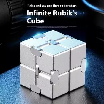 Бесконечный кубик Рубика Разнообразие Декомпрессионный Артефакт Взрослый Декомпрессионный Металлический Сплав Квадратная Пальчиковая Игрушка