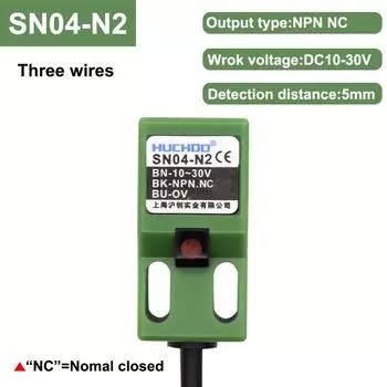 Бесконтактный переключатель металлический предел SN04 датчик квадратный водонепроницаемый NPN PNP NO NC DC три провода 10-30 В AC два провода 90-250 В