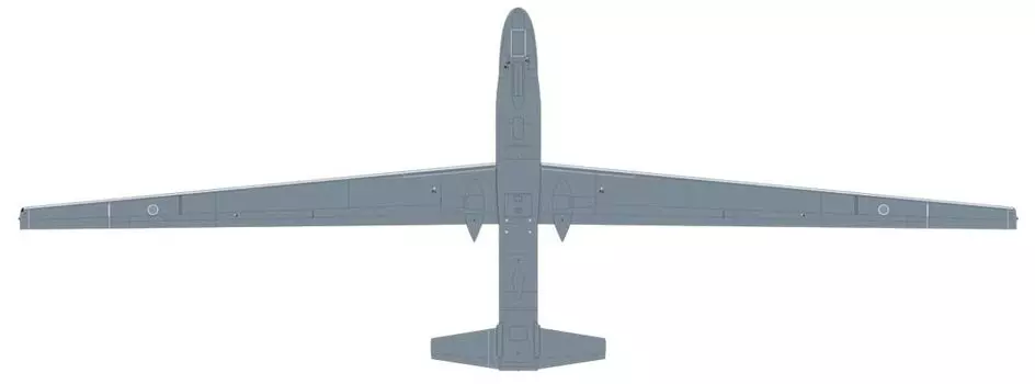 Беспилотный разведывательный самолет ВВС Platts Global Hawk, разведывательная авиабаза Мисава, пластиковая модель 1/72, самооборона RQ-4B AC-76