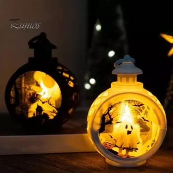 Беспламенная свеча-лампа на батарейках, искусственная свеча с ручкой, электрическая свеча для домашнего декора, фестиваль C белый