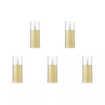 Беспламенные свечи светодиодные акриловые мерцающие свечи для украшения дома (L)