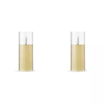 Беспламенные свечи светодиодные акриловые мерцающие свечи для украшения дома (L)