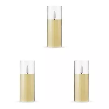 Беспламенные свечи светодиодные акриловые мерцающие свечи для украшения дома (L)