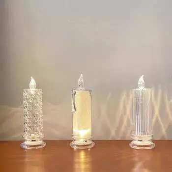 Беспламенные светодиодные свечи на батарейках для домашней вечеринки свадьбы рождественского украшения дня рождения вечеринки свидания кемпинга