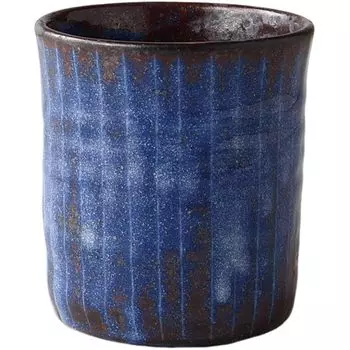 Бесплатная чашка Ш8 x Г8 x Aoshino Jugusa Cup Керамика Mino Ware Сделано в Японии Ale-net H8.8cm