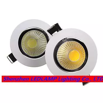 Бесплатная доставка DHL для 20 шт. 6 Вт COB светодиодный светильник Downlight встраиваемый светодиодный потолочный точечный светильник Downlight с драйвером 85-265 В теплый / холодный белый 6w