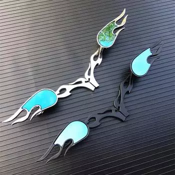 Бесплатная доставка хром черный заказной зеркало заднего вида синего цвета для мотоцикла Harley Cruiser Chopper Dyna Electra Glide