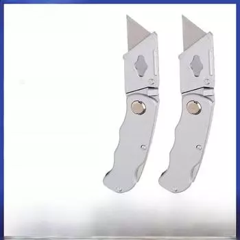 Бесплатная доставка Многофункциональный алюминиевый нож: Открывалка для коробок, ручной резак для бумаги, складной нож для обоев 1 box of 10 pieces