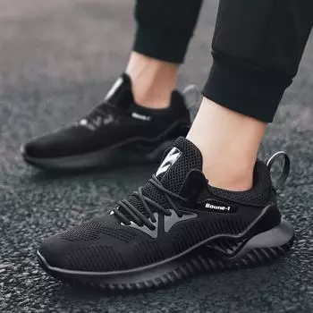 [Бесплатная доставка] Весна 2024, новые мужские туфли, модная повседневная обувь, сетчатые мужские кроссовки для бега 39
