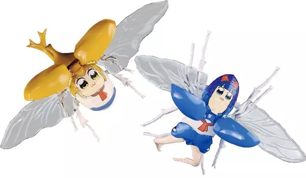 Бесплатная исследовательская серия Pop Team Epic Edition Beetle Popuko Stag Beetle Pipimi Пластиковая модель № 253 вер.. и вер.