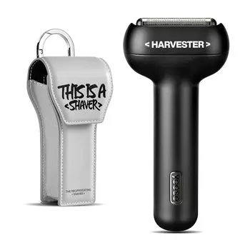 [Бесплатная замена лезвия +1] мужская электробритва yoose TRIPLE series Black черная возвратно-поступательное бритье IPX7 водонепроницаемый тип C перезаряжаемый