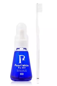 бесплатное отбеливание Medicated Pearl White Pro EX Plus Refreshing Easy Home Whitening Color Stains Toothpast Cavities Rose Mint Scent [1 зубная щетка]